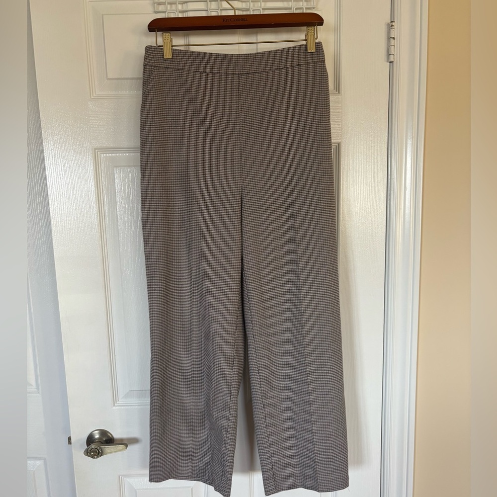 Oak + Fort Wide-Leg Pants - Houndstooth Pattern